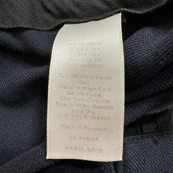 Talbots Hampshire Ankle Navy with black velour polkadot pattern women’s 14 P - Picture 9 of 13